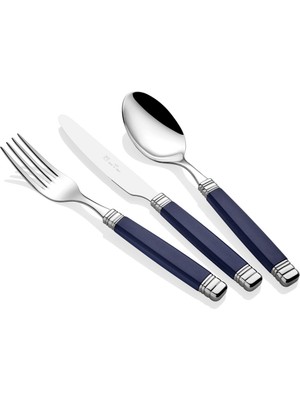 Rivadossi Rossini Lacivert 75 Parça Çatal Bıçak Seti