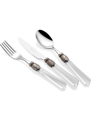 Rivadossi Vittoria Şeffaf 75 Parça Çatal Bıçak Seti