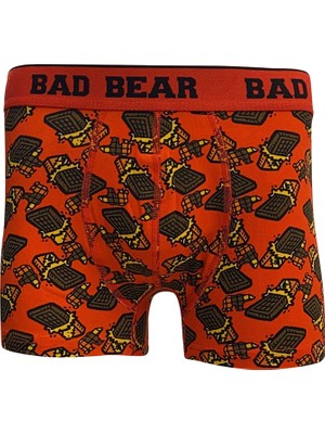 Bad Bear Chocolate Koyu Kırmızı Erkek Boxer