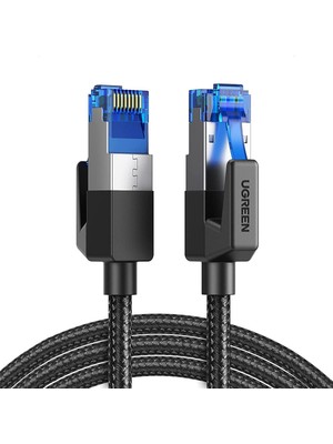 Ugreen Cat8 2000MHz Örgülü Ethernet Kablosu 2 Metre 25Gbps Hız ve Dayanıklı Tasarım