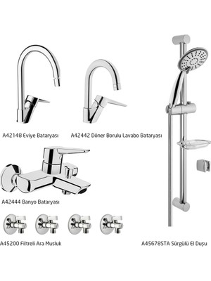 Artema Solid S Armatür Seti, 8 Parça