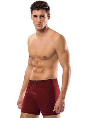 Erdem 5 Adet 1400 Penye Boxer Külot Bordo Abani Classic