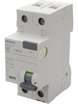 Siemens Siemens,a Tipi Kaçak Akım Koruma Rölesi 25A;230V;300MA,5SV5612-6