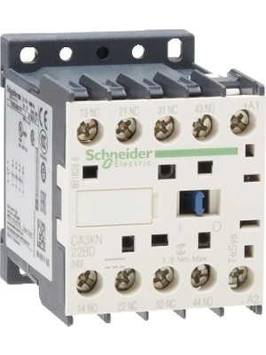 Schneider Electric Schneider CA3KN22BD, Yardımcı Kontaktör, 2na+2nk, 24 Volt Dc