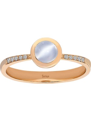 Sirius Pırlanta ve Ay Taşlı Vintage Yüzük 0442R0006