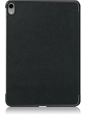 Microcase iPad Air 4.nesil 10.9 Inch 2020 Tablet Delüx Leather Serisi Standlı Kılıf - Siyah