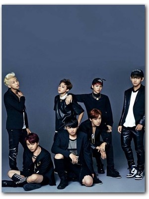 Caka Tablo Ahşap Tablo BTS Kore Pop Asi Kıyafetler