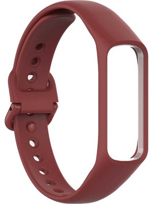 Microsonic Samsung Galaxy Fit 2 Silikon Kordon Bordo