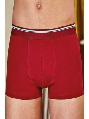 Berrak 12 Adet Bordo Renk Likralı Boxer