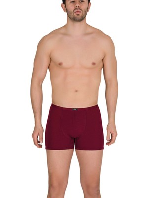 Berrak 12 Adet Bordo Renk Ince Kemerli Modal Boxer