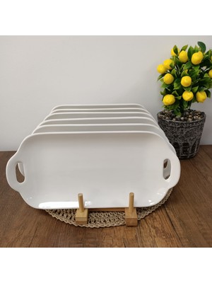 Trend Bibu 6'lı Seramik 32X15CM Tavuk Dünyası Tabağı