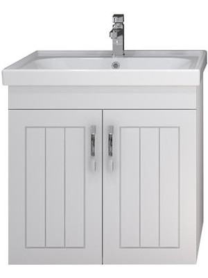 Turkuaz Frame Etajerli Lavabo 60*45CM ve Lotus Banyo Dolabı