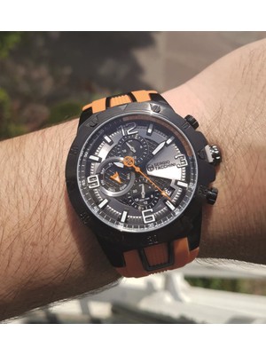 Sergio Tacchini Turuncu Silikon Kayışlı Erkek Kol Saati