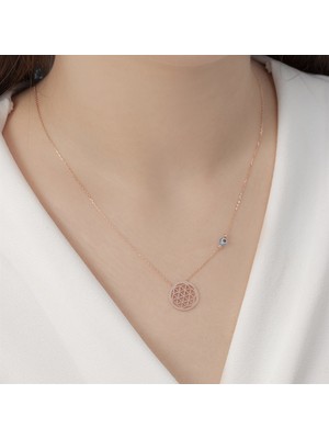 Yantra Silver Gümüş Yaşam Çiçeği Kolye