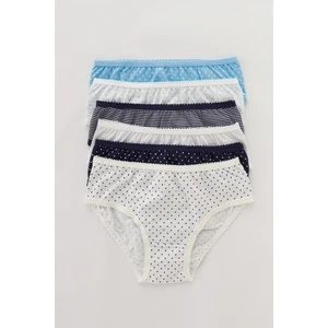 Çok Renkli Kız Çocuk Blue Type 6lı Slip Külot