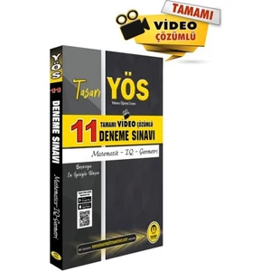 Tasarı Yös Matematik Iq Geometri Video Çözümlü 11 Deneme
