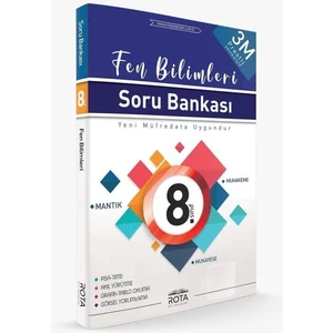 Rota 8. Sınıf Fen Bilimleri Soru Bankası 3m Prestij (Yeni)