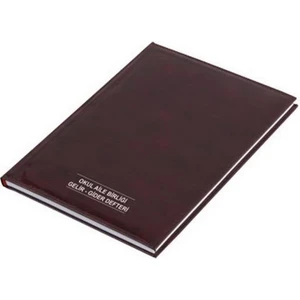 Okul Aile Birliği Gelir - Gider Defteri 100 Yaprak Suni Deri 21 x 28 cm