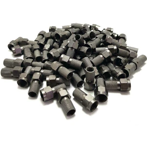 Rg6-U6 Black Contalı Siyah F Konnektör 100 Adet