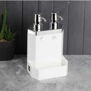 Lecce White Silver 2'li Sıbı Sabunluk