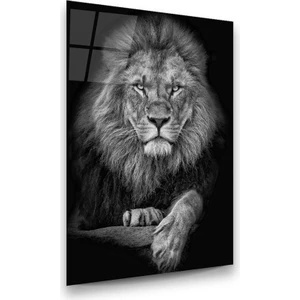 Glass Art Aslan Dikey Cam Tablo
