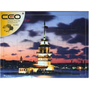 Ahşap Puzzle Kız Kulesı 40X30CM