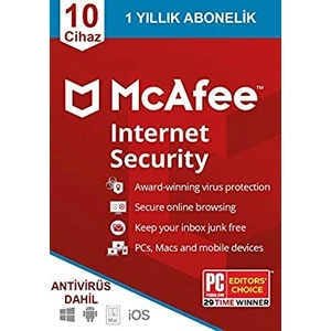 Internet Security 10 Cihaz 1 Yıl Son Sürüm