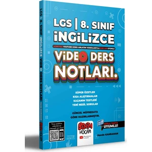 Benim Hocam Yayınları LGS 2022 8.Sınıf İngilizce Video Ders Notları