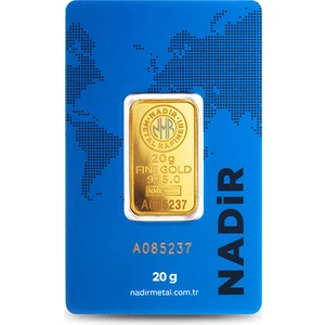 Nadir Gold 24 Ayar Külçe Gram Altın 20 Gr.  - Aynı Gün Kargo