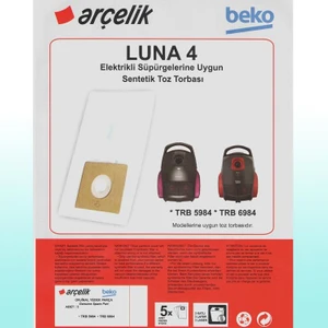 Eticaretarena Arçelik Trb 6984 Süpürge Modeli 5 Adet Toz Torbası TRB6984