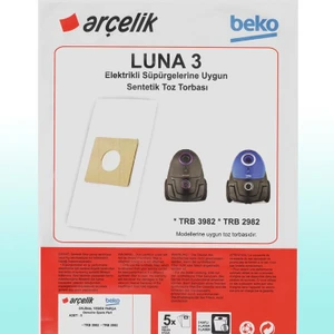 Eticaretarena Arçelik Trb 3982 Süpürge Modeli 5 Adet Toz Torbası TRB3982