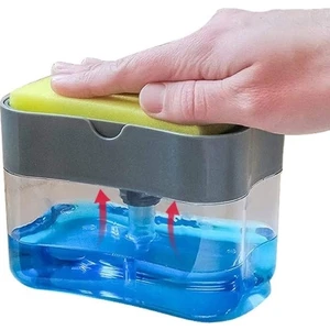 Pompalı Sünger Hazneli Sıvı Sabunluk 380 ml