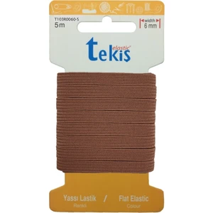8 mm Kahve Yassı Lastik - 5 Metre