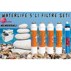 Waterlife Filtre 5 'li Lg Mebran Set Waterlife Su Arıtma Filtresi