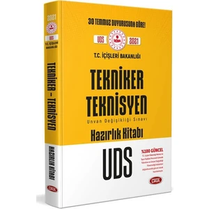 Data Yayınları 2021 Içişleri Bakanlığı Tekniker - Teknisyen GYS - Uds Hazırlık Kitabı