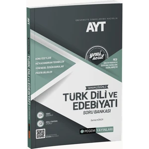 Pegem Akademi Yayıncılık AYT Türkdili ve Edebiyatı Soru Bankası