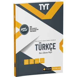Pegem Akademi Yayıncılık TYT Türkçe Ders İşleme Föyü