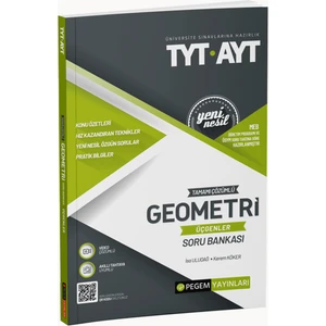 Pegem Akademi Yayıncılık  TYT- AYT Tamamı Çözümlü Geometri (Üçgenler) Soru Bankası