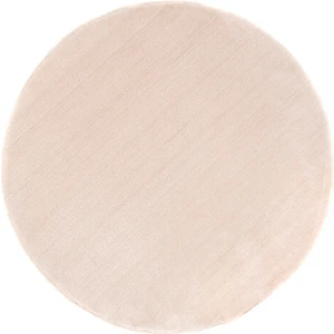 Yuvarlak Peluş Paspas 100 cm - Bej