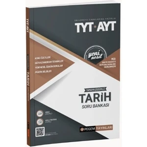 Pegem Akademi Yayıncılık 2022 TYT- AYT Tamamı Çözümlü Tarih Soru Bankası