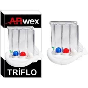Triflo Solunum Egzersiz Cihazı 3 Top Üfleme Topu Nefes Egzersiz Aleti