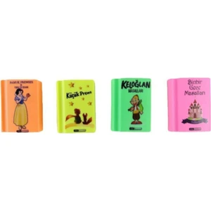 Neon Kitap Silgi ART21 Silka 4 Adet