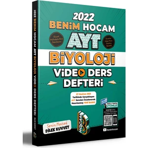 Benim Hocam Yayınları AYT 2022 Biyoloji Video Ders Defteri (Konu Anlatım)