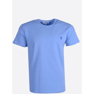 Penye Erkek Bisiklet Yaka Kısa Kollu BebeMavi T-Shirt,OT-BT-21003