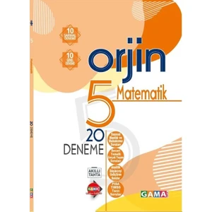 Gama Yayınları 5. Sınıf Orjin Matematik Fasikül Denemeler Yeni 2021