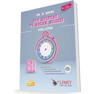 Limit Yayınları 8. Sınıf Kronometre Din Kültürü ve Ahlak Bilgisi Soru Bankası
