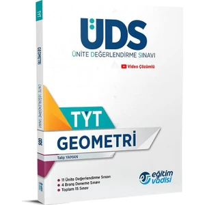 Eğitim Vadisi Yayınları TYT Geometri UDS Ünite Değerlendire Sınavı Yeni 2022