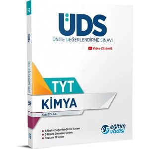 Eğitim Vadisi Yayınları TYT Kimya UDS Ünite Değerlendire Sınavı Yeni 2022