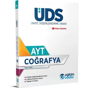 Eğitim Vadisi Yayınları AYT Coğrafya UDS Ünite Değerlendire Sınavı Yeni 2022