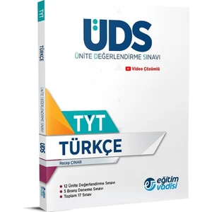Eğitim Vadisi Yayınları TYT Türkçe UDS Ünite Değerlendire Sınavı Yeni 2022